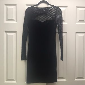 Cocktail dress Black velvet size 4